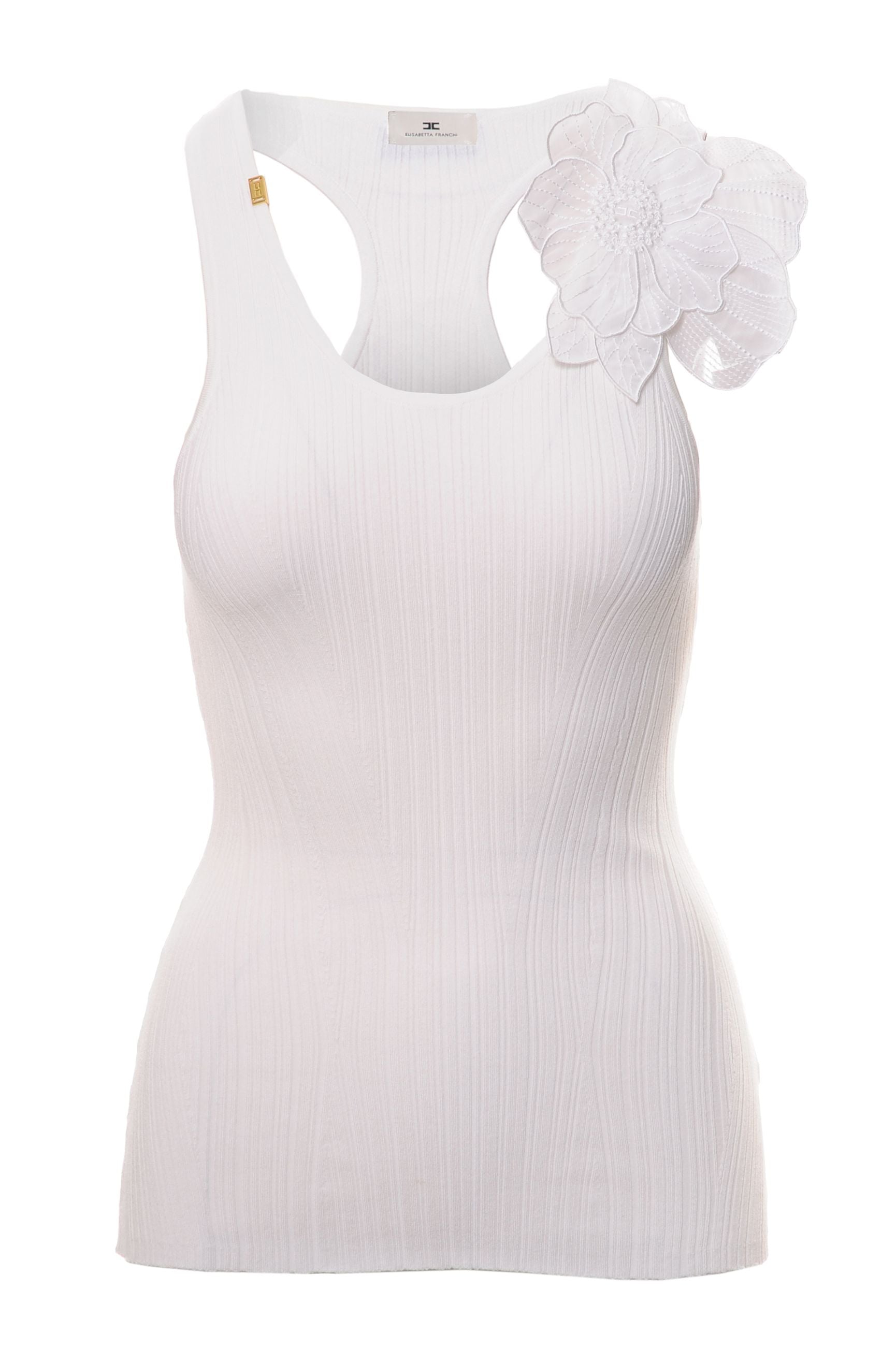 ELISABETTA FRANCHI Canottiere Primavera/Estate Lyocell