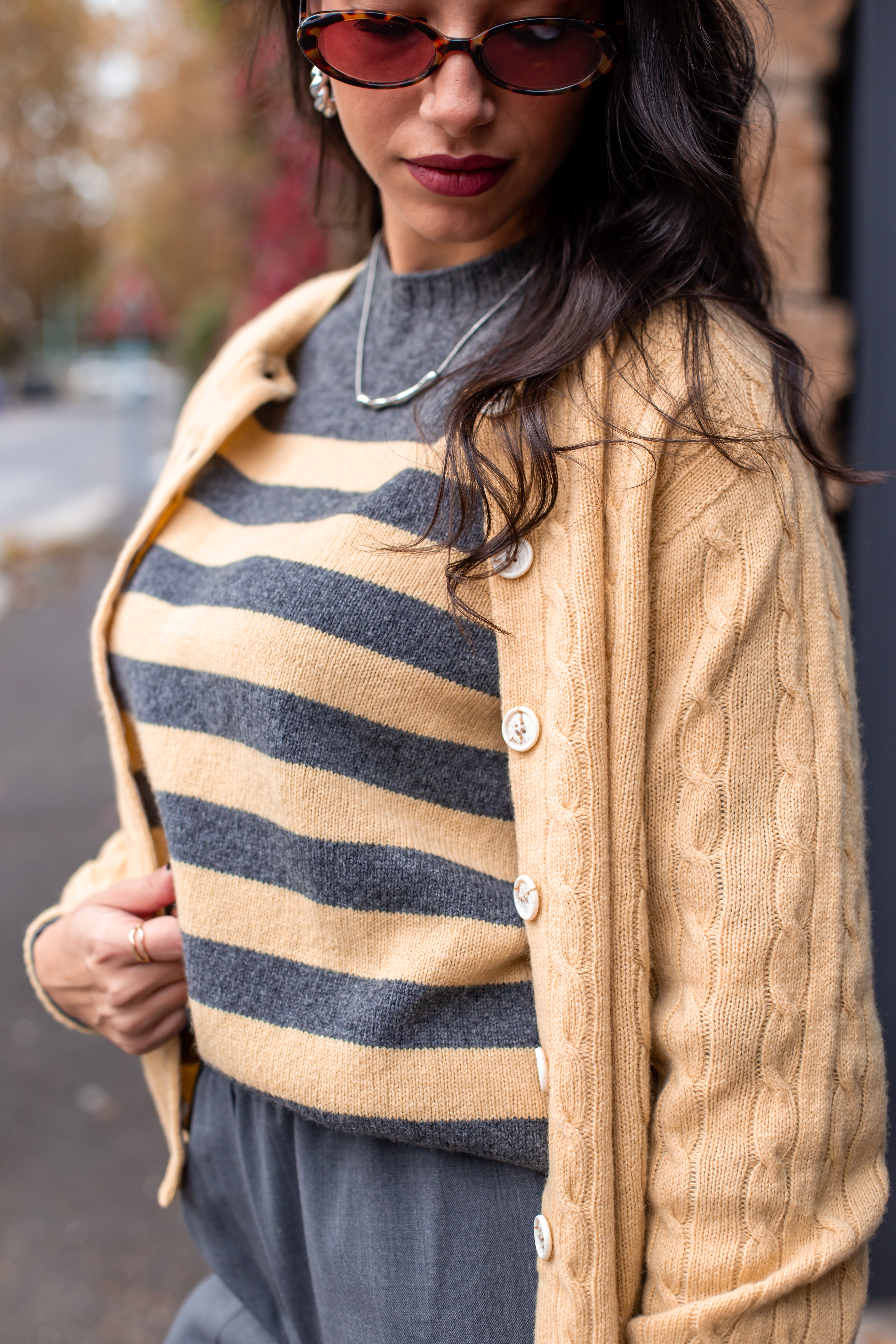 BARBOUR Cardigan Autunno/Inverno Lana