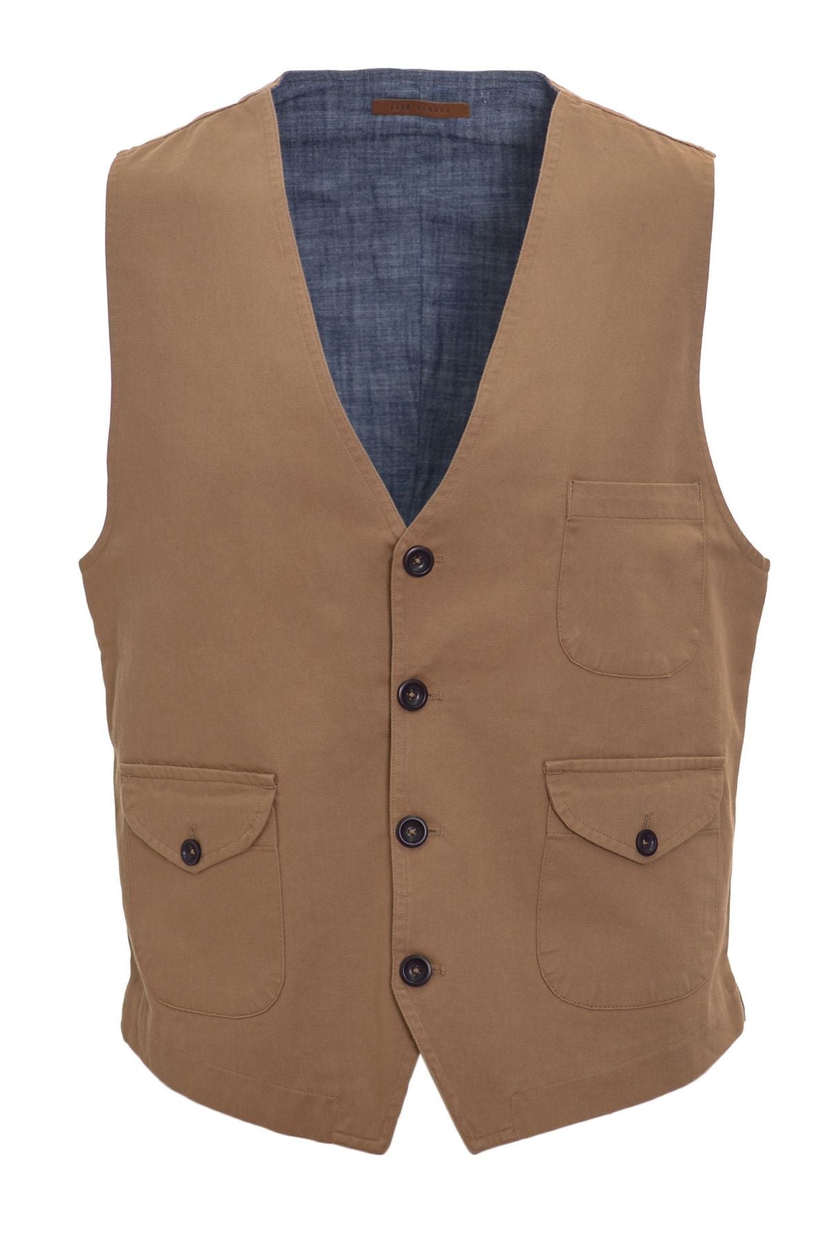 TELAGENOVA Gilet Primavera/Estate Cotone